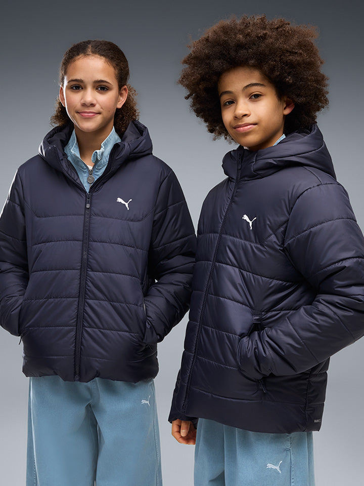 Puma Jr Ess Hooded Jacket - Børne Vinterjakke