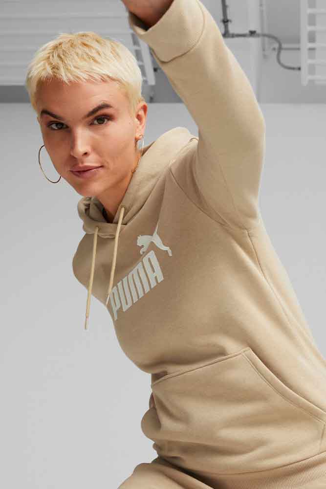 Puma W Big Logo Hoodie - Dame Sweatshirt