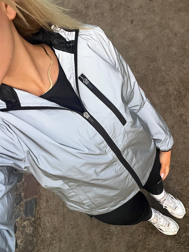 Reflective Revolution Running Jacket, W - Damen Reflektoren Laufjacke