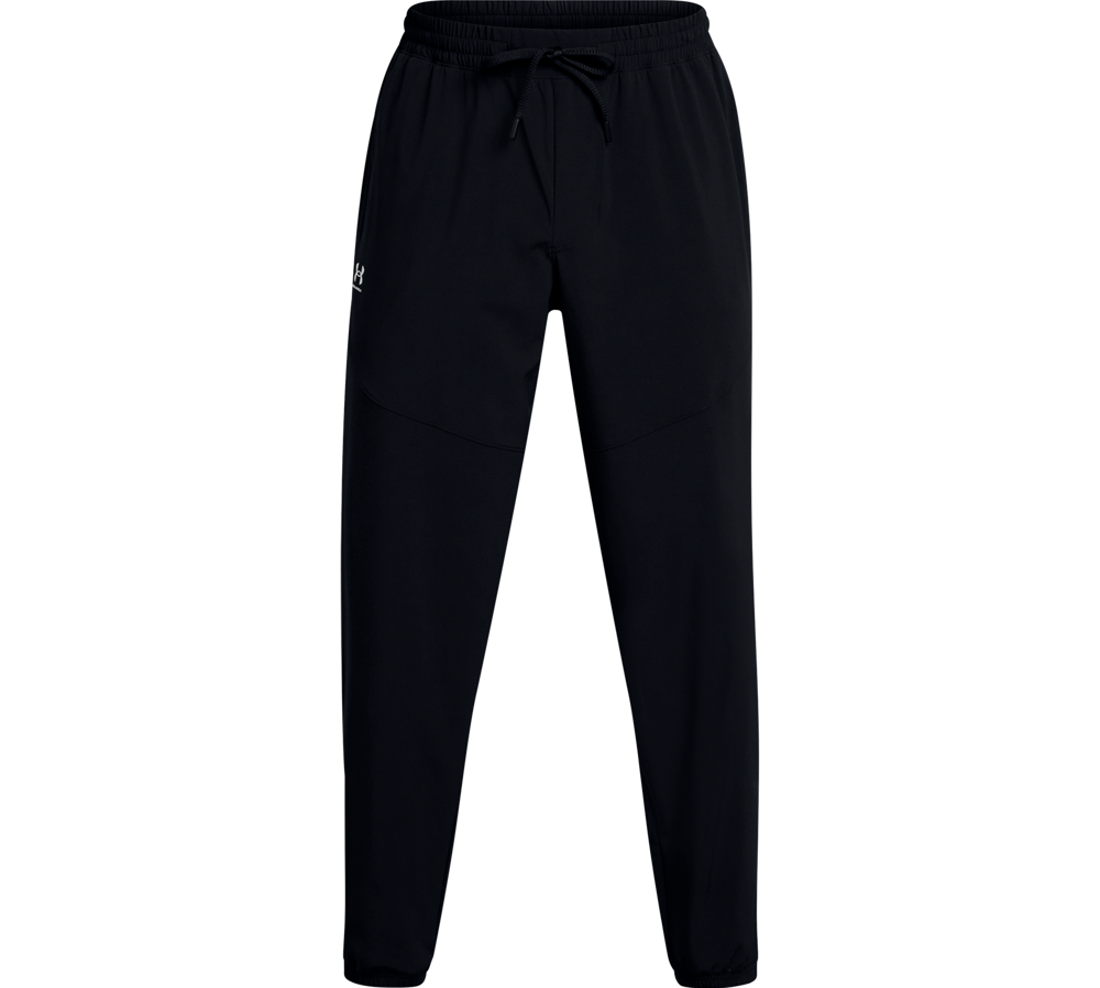 Disse "Under Armour Vibe Woven Jogger" herre sweatpants er ideelle til både sport og fritid. Designet er slankt med en moderne silhuet, fremstillet i et let og åndbart vævet materiale, der sikrer komfort og mobilitet. Buksen har praktiske sidelommer, en justerbar snøre i taljen og diskrete logo detaljer, der tilføjer et stilfuldt præg. Perfekt til den aktive mand.