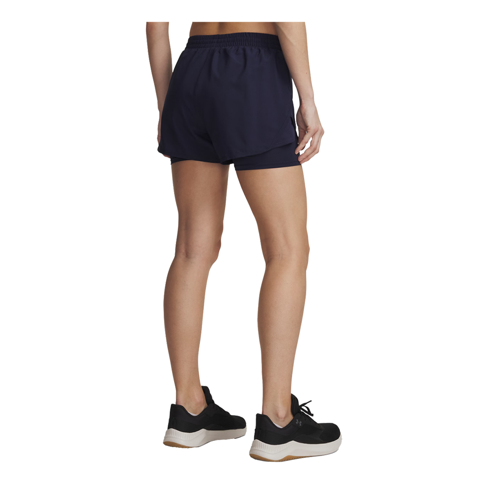 Under Armour W 2-in-1 Fly By Shorts - Dame Løbeshorts