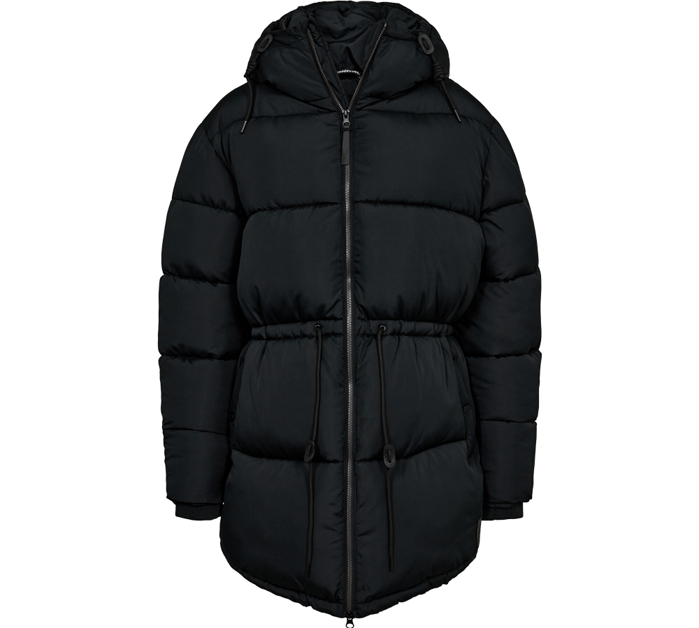 X-Trail London Jacket, W fra X-Trail er en elegant og funktionel dame vinterjakke, som kombinerer moderne design med praktisk anvendelighed. Jakken er sort, oppustelig og har en hætte, tovejs lynlås og justerbare snore i taljen for en tilpasset pasform. Den varmeisolerende inderforing og vind- samt vandafvisende yderside sikrer optimal beskyttelse mod koldt vejr. Jakken er ideel til dem, der søger stil og varme under de kolde måneder.