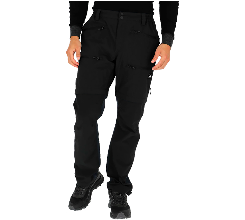 X-TRAIL Zip-Off Pants, Sr - Herre Outdoor Bukser fra X-Trail, er det ideelle valg for den aktive mand. Bukserne, der er sorte og alsidige, har aftagelige ben, hvilket gør det muligt at omdanne dem fra lange bukser til shorts. Perfekt til vekslende vejrforhold under udendørs aktiviteter. Designet inkluderer praktiske lynlåslommer, der sikrer dine genstande, mens du bevæger dig. Dette robuste og funktionelle tøjstykke er essentielt for enhver outdoor entusiast.